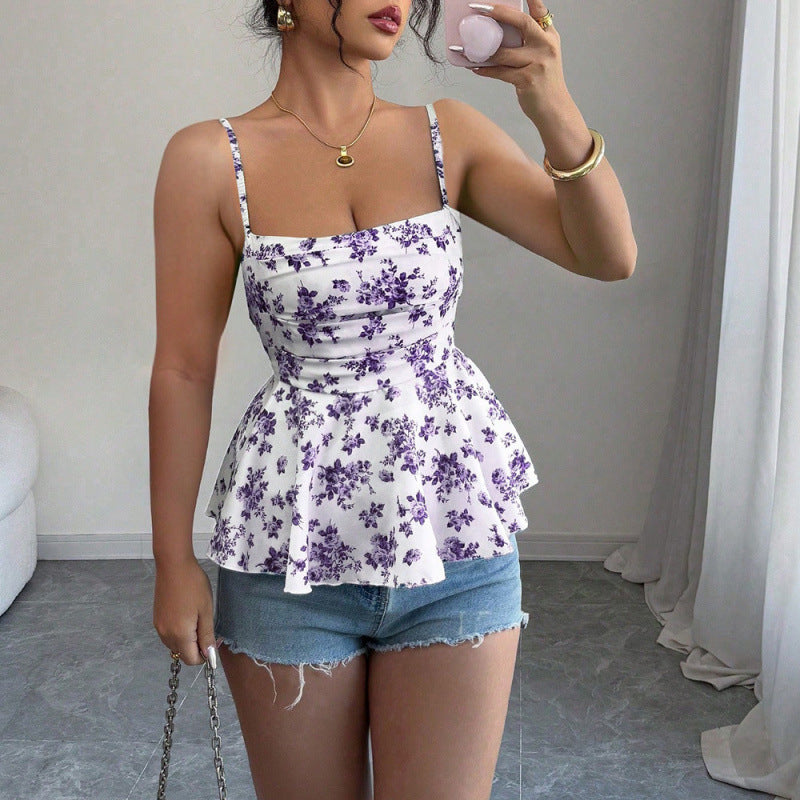 Xibo  summer new arrival bodycon mini dress - fashionable, elegant, slim-fit printed bandeau a-line dress