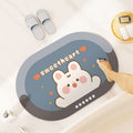 Bathroom floor mat, quick-drying, non-slip bath mat, dirt-resistant, washroom foot mat, bathroom absorbent mat, entryway doormat