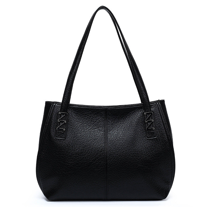wholesale women's bags 2026: fashionable, minimalist, casual tote bags, large capacity soft leather shoulder bags, new mom bags