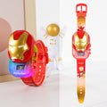 Iron man [sliding cover + time display + music & lights]