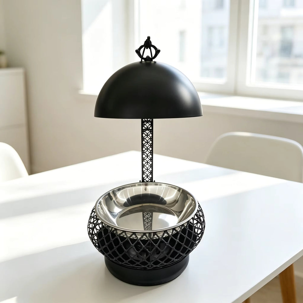 Newly designed stainless steel black 8l thermal pot alcohol heating long-lasting durable manual temperature control heater