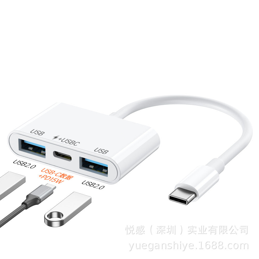 wireless 2.0 & 3.0 2-in-1 card reader - sd/tf card converter with usb and type-c ports