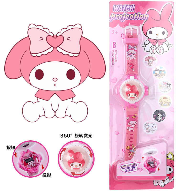 2025 new children's light-up spinning top watch - flashing creative rotating top watch - kindergarten small gift toy