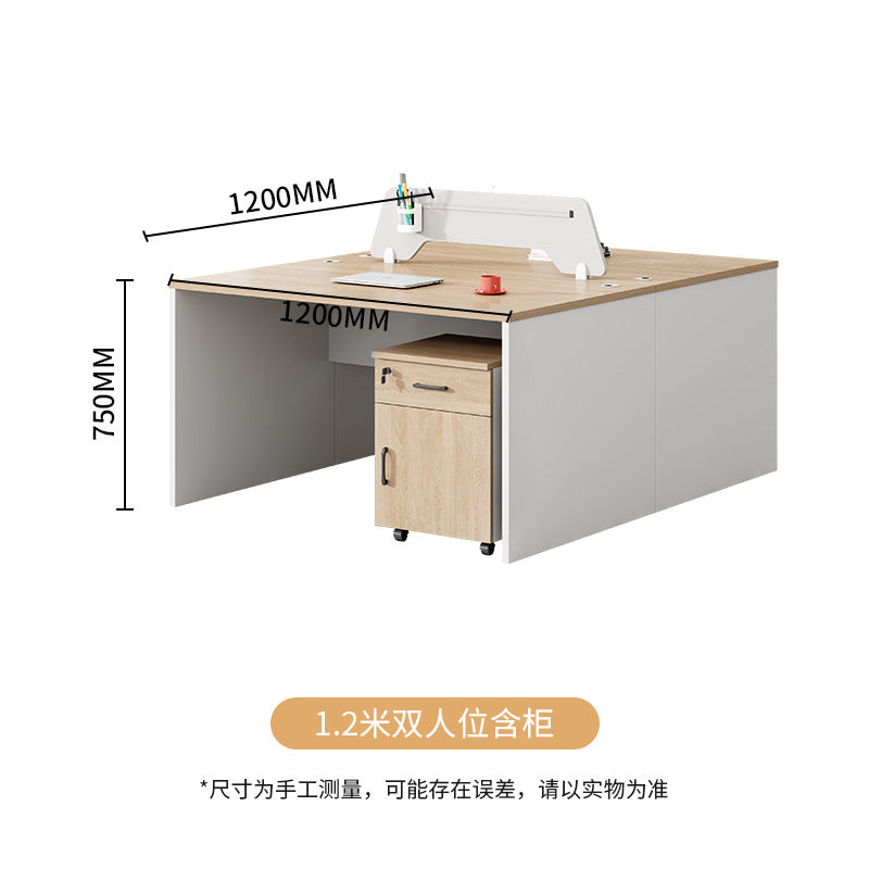 Saint li staff office desk and chair set - minimalist office furniture, employee computer desk and chair