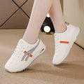 plus size women's shoes spring & fallnew arrival leather sneakers women's korean version thick solecasual soft bottom running dad shoes
