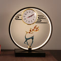 Creative stylish table lamp bedroom bedside lamp clock ornament remote control usb multi-function deer touch lamp