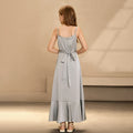 European and american style cross-border e-commerce girls' dress, camisole dress, minimalist satin high-end teen clothing, new arrival