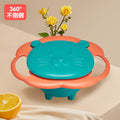 Baby bowl - 360° rotating gyro bowl, flying saucer bowl, baby balance bowl, kids' spill-proof, anti-scald, drop-proof feeding bowl