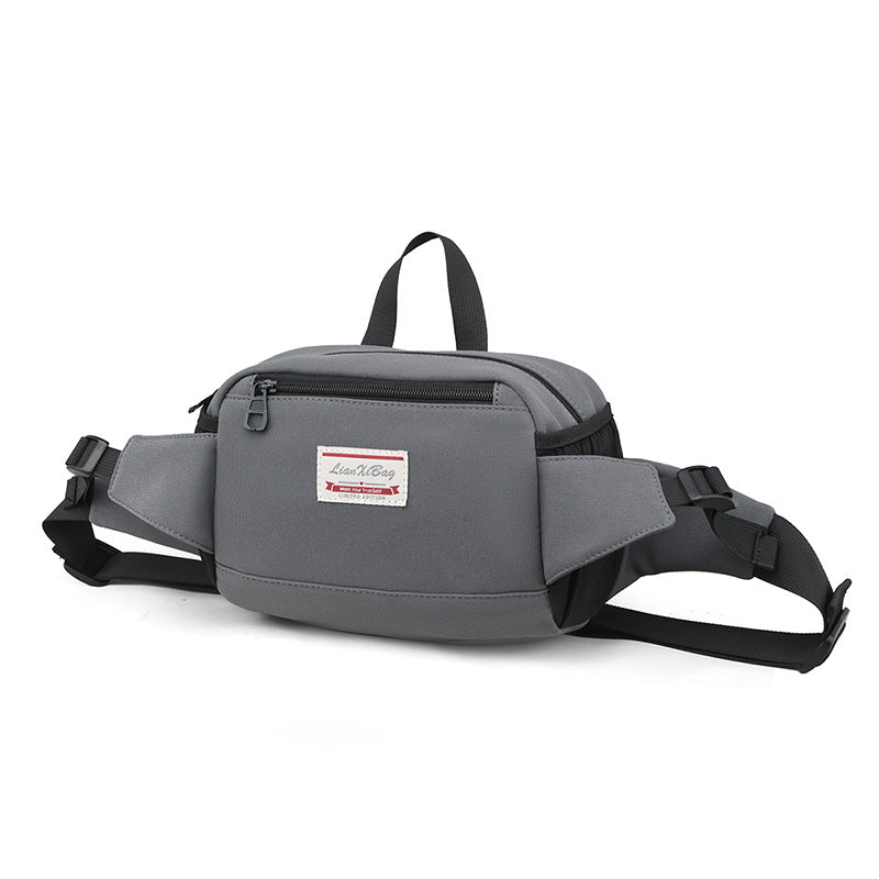 New men's sports bag fanny pack large capacity adjustable casual fashion men's shoulder messenger bag outdoor sports fanny pack