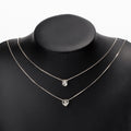 European and american cross-border fresh & sweet alloy angel wing heart pendant necklace - light luxury, niche, everyday versatile jewelry