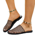 summer new arrival: women's plus-size flat slippers for cross-border e-commerce. wholesale available. dropshipping to  and . (price difference: $0.67)