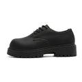 Derby shoes for men 2025new arrivalclassy casual leather shoes thick sole heightening big toe shoes fleece-linedheattech cotton shoes for men