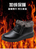 Ladieswear shoes cotton shoes women's winterfleece-linedheattech snow boots old beijing cloth shoes cotton middle-aged and elderly non-slipflats short boots