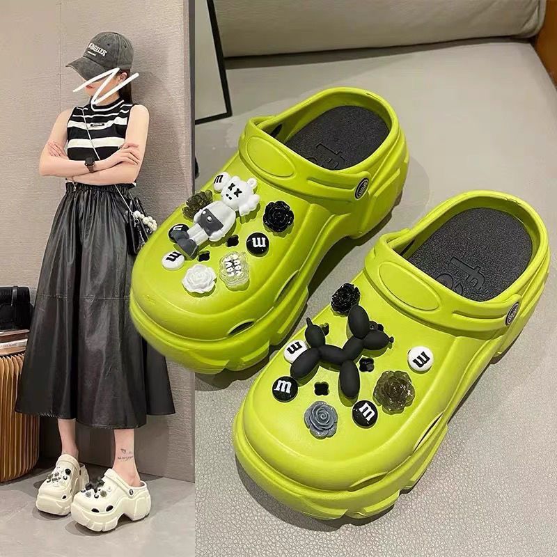 Women's "cloudfoam" clogs - new 2023 summer collection: chunky platform, height-boosting, non-slip, trendy beach sandals