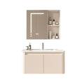 Space aluminum bathroom cabinet ceramic wash basin cabinet combination bathroom wash basin cabinet waterproof moisture-proof basin