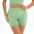 Clearance: cross-border european & american seamless knit high-waisted peach lift butt tight yoga shorts - women's activewear for running & fitness