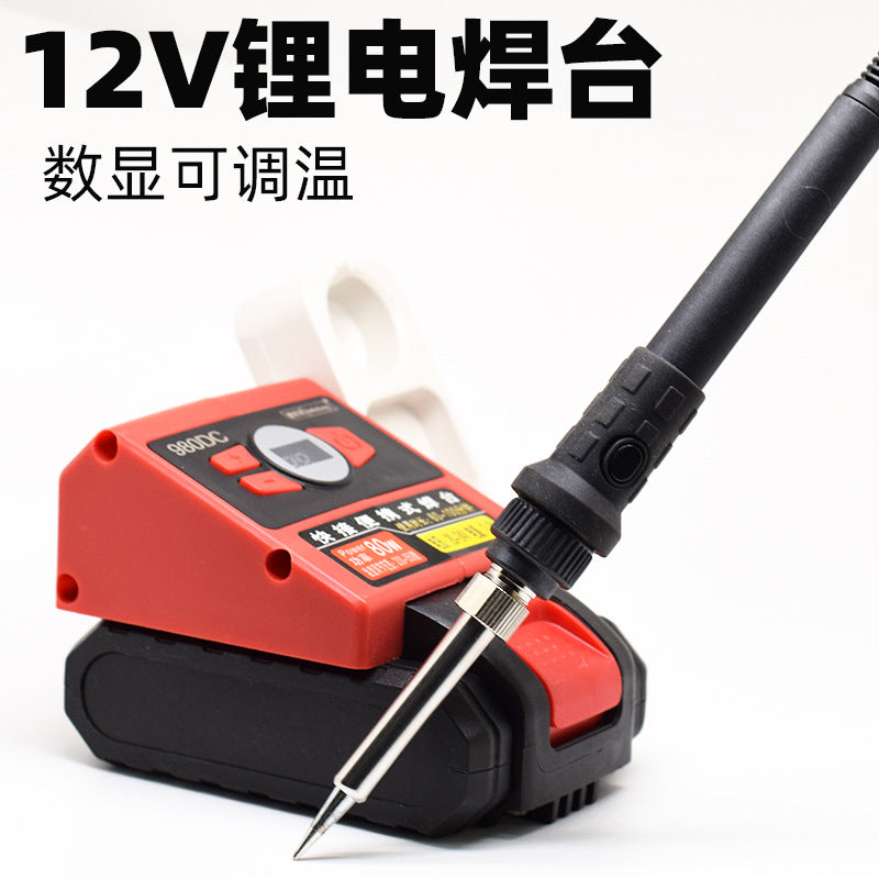 12V lithium battery welding table electric Loco iron intelligent fast heating 936 welding table mobile portable outdoor maintenance
