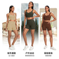 European and american style butt-lifting breathable yoga shorts for women - no camel toe, high-waisted workout shorts, peach lift, stretchy compression leggings