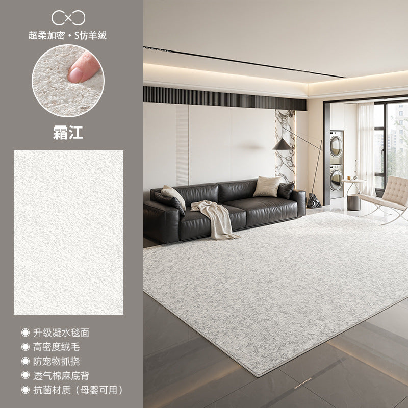 Distributed carpet living room new arrival no-wash and wipeable accessible luxuryclassy waterproof and stain-resistant floor mat modern casual bedside blanket