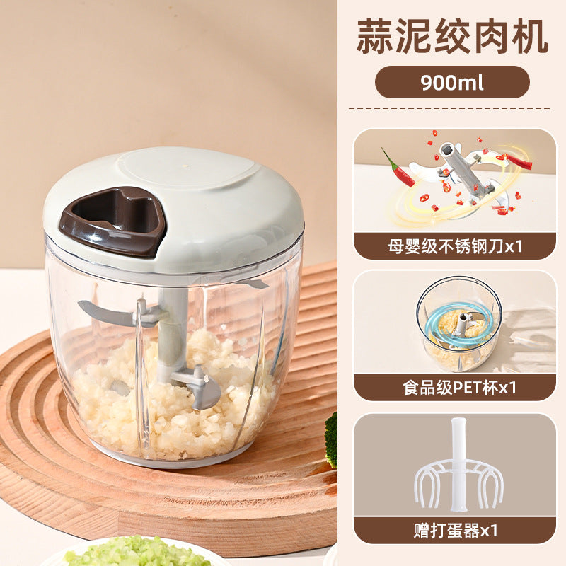 Garlic masher manual garlic puller kitchen multifunctional garlic masher ginger garlic meat mashed food meat grinder vegetable cutter handy gadget