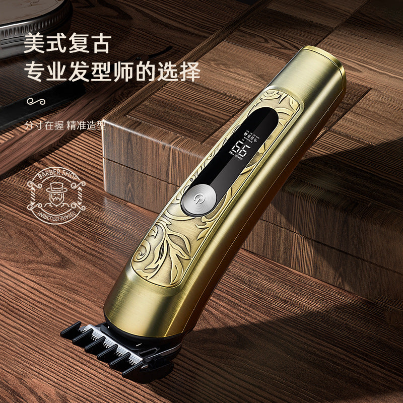 New digital display multifunctional 5-in-1 hair clipper - home use, full body washable, salon-grade shaver, electric hair trimmer, metal construction