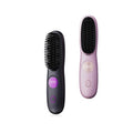 New cross-border lcd wireless hair straightening comb, rechargeable ceramic electronic comb, mini hair straightener, portable and gentle on hair