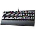 Longweishi ak104 blue switch/red switch keyboard - wired rgb backlit mechanical keyboard for gaming, pc, and office use