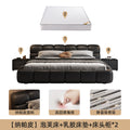 Puff bed + 20cm latex mattress + cabinet * 2 combination