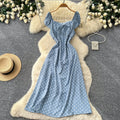 Light blue polka dots