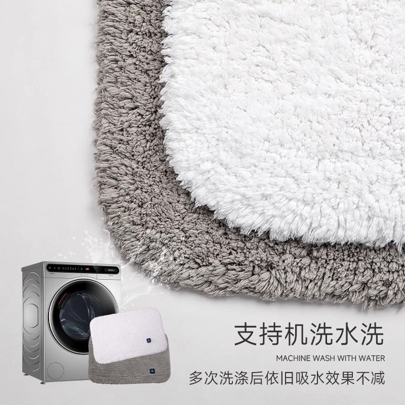 Five-star hotel thickened floor towel bathroom mat toilet foot mat pure cotton absorbent non-slip for home bathroom floor mat