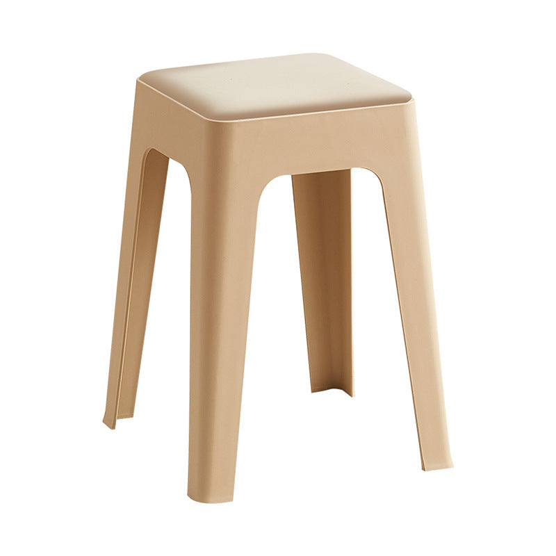 Extra thick plastic stool thickenedfor homemoderncasual living room stackable long sitting plaid chair tall round stool bench