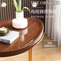Influencer-approved bedside storage shelf, small round table, simple home sofa side table, coffee table, bedside cabinet, modern minimalist bedroom