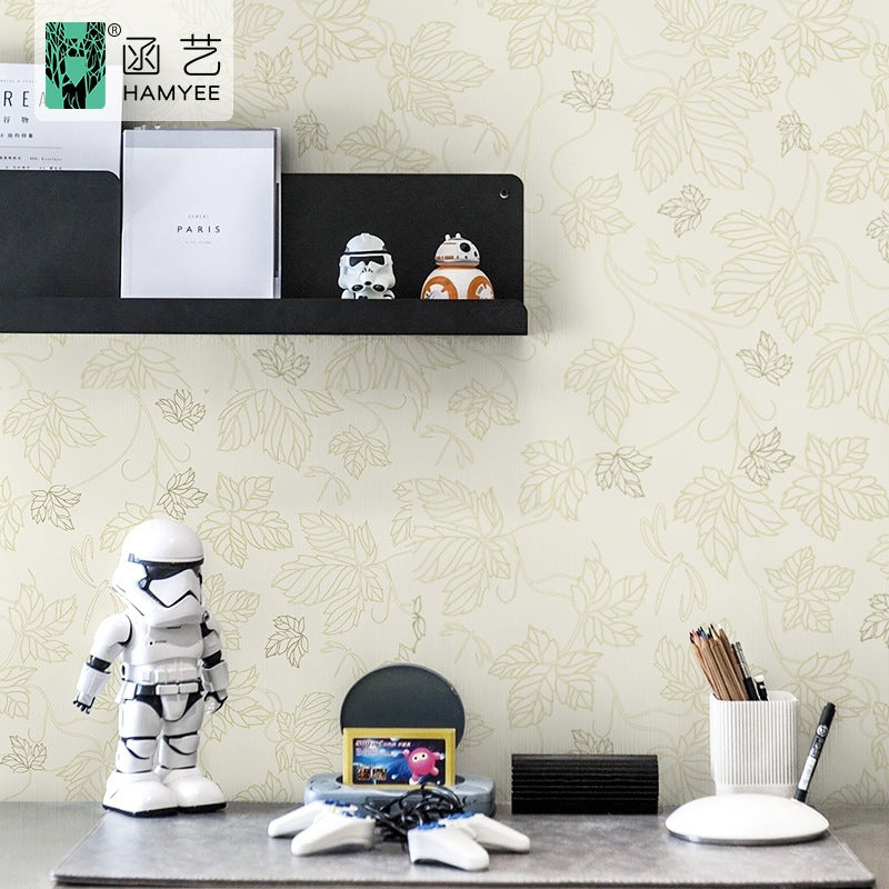 Cross-border sketch flower wallpaper thickened waterproof PVC wallpaper self-adhesive background wall decoration personalized wall sticker cloth with glue