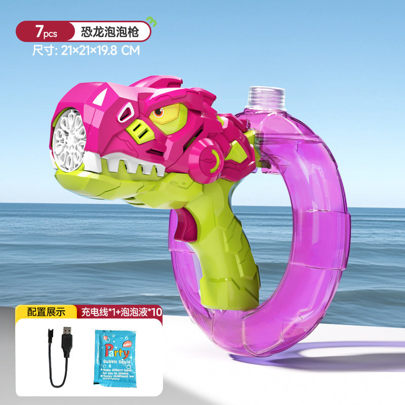 High-capacity electric bubble machine for kids - 2025 new model, fully automatic handheld bubble gun toy for girls and boys