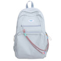 New arrivalstylish pain layer dual-purpose school bag large capacity pure color detachable pain bag primary school student middle school student backpack