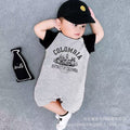 Summer short-sleeved khaki baby clothes baby onesie summer super cute and stylish full-month toddler bag butt clothes summer
