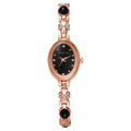 New arrival shangmei brand high-looking casualfashionelegantaccessible luxury diamond-encrusted retro oval watch women's watch