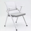 H style gray and white folding chair (without wheels)