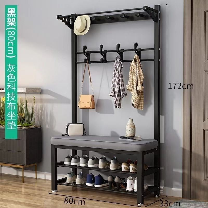 Simple shoe changing stool shoe changing stool coat rack all-in-one entrance storage rack all-in-one shoe changing stool shoe rack all-in-one entrance