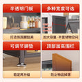 Kitchen storage rack floor-standing multi-layer dust-proof storage cabinet microwave oven for home with door multi-functional cabinet storage cabinet