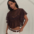 Pure desire style gentle short long sleevesknittingshirt-like elegantlooseslimming look sexycut outtie backtops