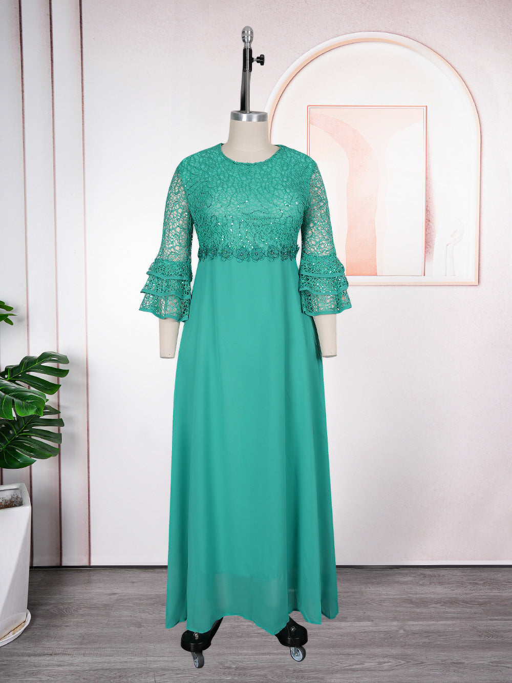African, european, and american plus-size women's clothing: new  lace-trimmed, heavily embellished chiffon dresses for , , and