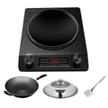 3500w black concave surface [comes with wok + lid + spatula]