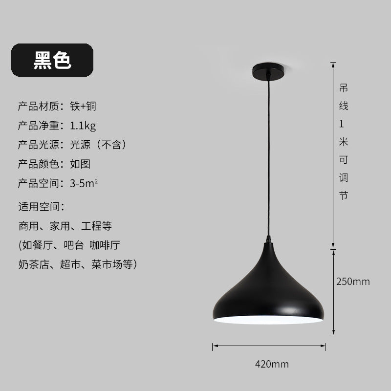 LED fresh light vegetable market fruit stall lampshade supermarket catering chandelier commercial dining chandelier color lighting chandelier