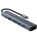 usb-c hub 3.0 multi-function docking station, 4k high-definition laptop 7-in-1 type-c expansion dock