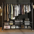 Clothes drying rack thickened floor-standing for home clothes drying rack balcony bedroom hanging clothes rack simple indoor single pole coat rack