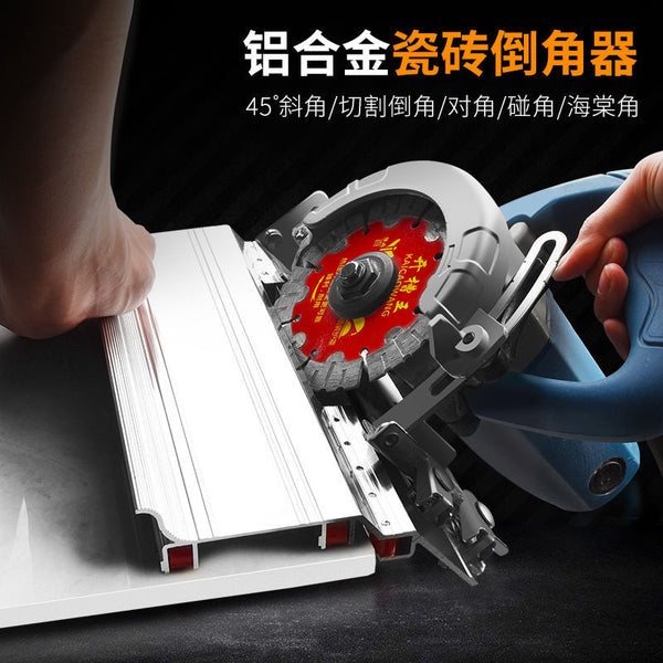 Tile chamfer arc multi-functional bracket accessories manual guide small tile edging 45 degree angle cutting machine