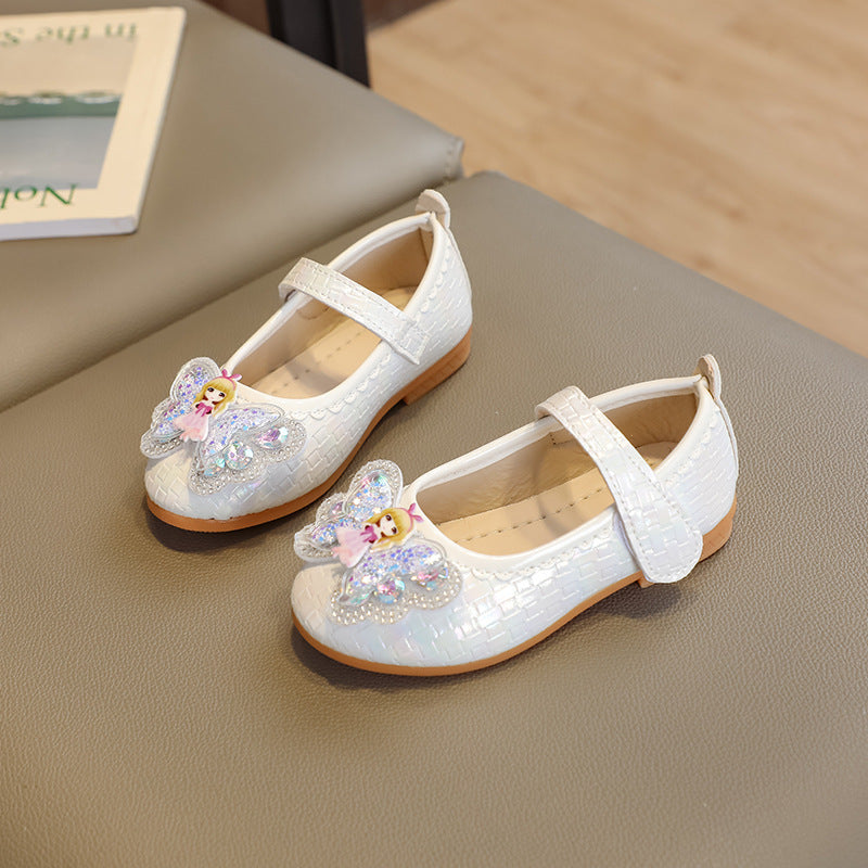 Girls' princess shoes - new spring  collection: kids' leather shoes, baby girl crystal shoes, spring/autumn single shoes