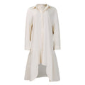 C8581  summer new fashion loose long sleeve asymmetrical midi dress solid color plus size foreign trade dress