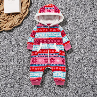 Export original baby clothes baby fall and winter style fleece capsules long sleeves pajamas infant anti-kick belly protection home clothes